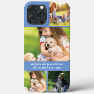 Replace text and photos with your own iPhone 13 pro max case