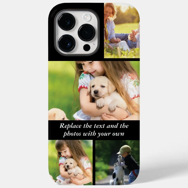 Replace text and photos with your own Case-Mate iPhone case (Back)