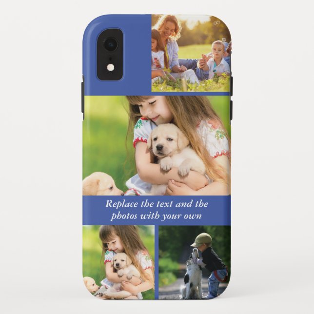 Replace text and photos with your own Case-Mate iPhone case (Back)