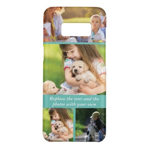 Replace text and photos with your own Case_Mate samsung galaxy s8 case
