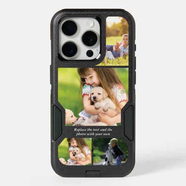 Replace text and photos with your own iPhone 15 pro case (Back)