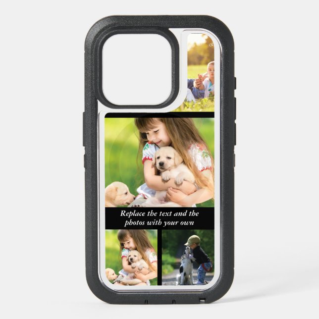 Replace text and photos with your own iPhone 15 pro case (Back)