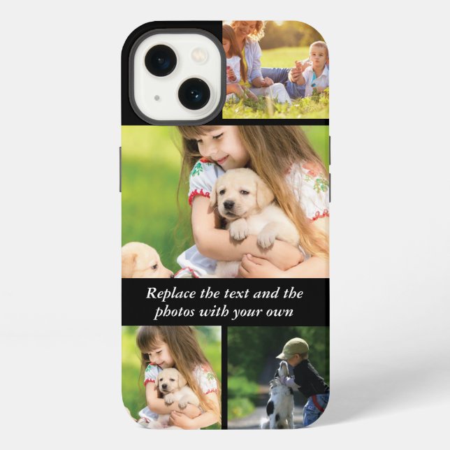 Replace text and photos with your own iphone case (Back)