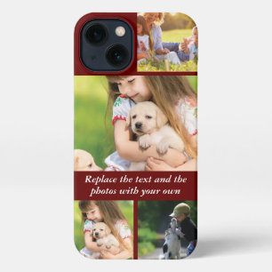 Replace text and photos with your own iPhone 13 case