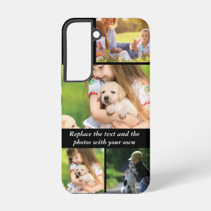Replace text and photos with your own samsung galaxy s22 case