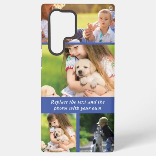 Replace text and photos with your own samsung galaxy s22 ultra case