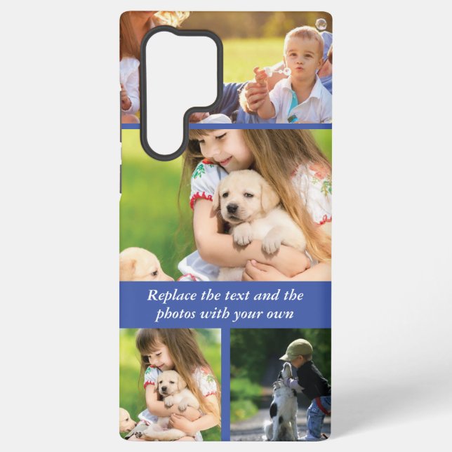 Replace text and photos with your own samsung galaxy case (Back)