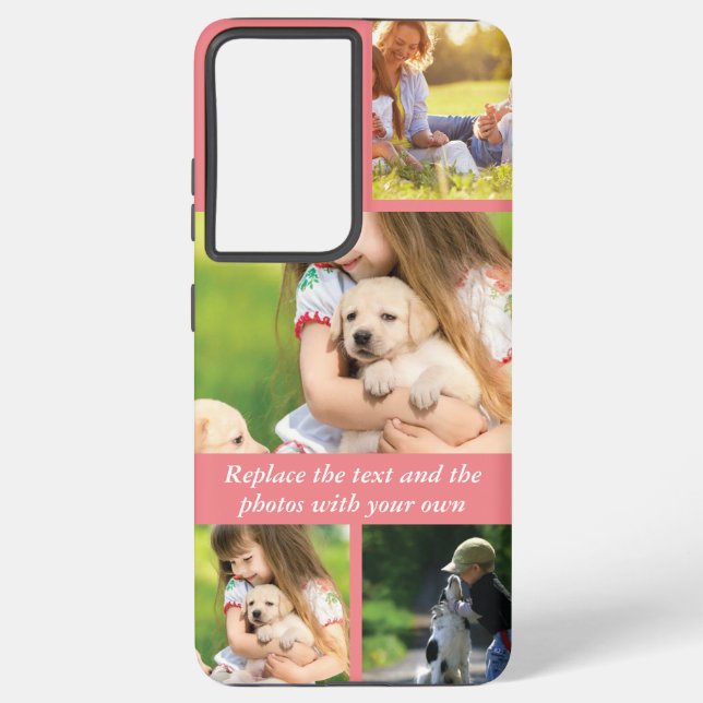 Replace text and photos with your own samsung galaxy case (Back)