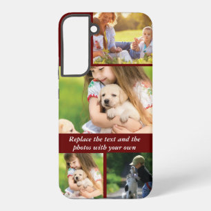 Replace text and photos with your own samsung galaxy s22+ case