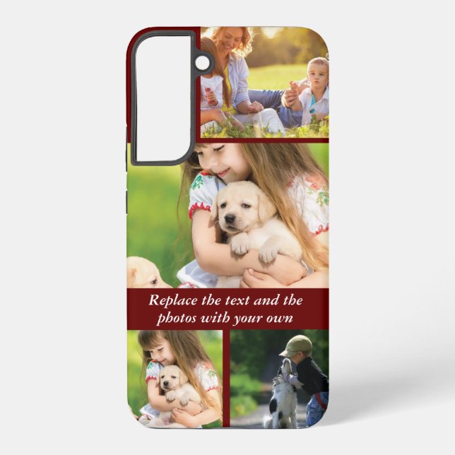 Replace text and photos with your own samsung galaxy case (Back)