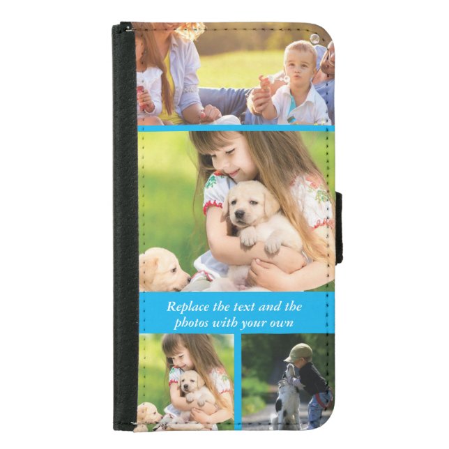 Replace text and photos with your own samsung galaxy wallet case (Front)