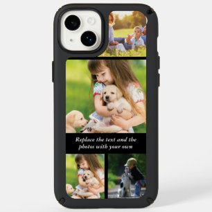 Replace text and photos with your own speck iPhone 14 plus case