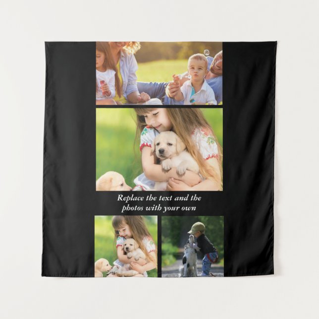 Replace text and photos with your own tapestry (Front)