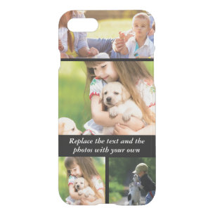 Replace text and photos with your own iPhone SE/8/7 case
