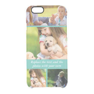 Replace text and photos with your own clear iPhone 6/6S case