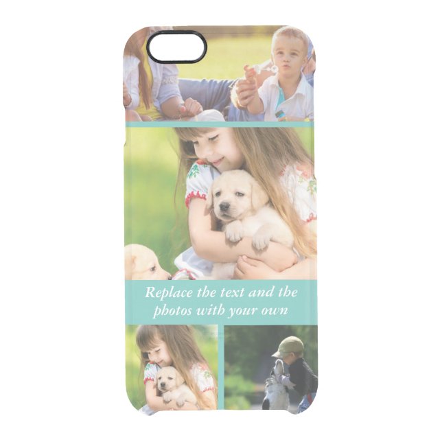 Replace text and photos with your own uncommon iPhone case (Back)
