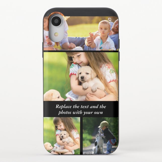 Replace text and photos with your own uncommon iPhone case (Back)