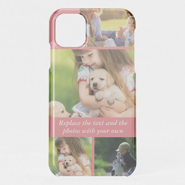 Replace text and photos with your own uncommon iPhone case (Back)