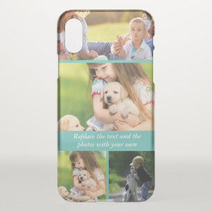 Replace text and photos with your own iPhone XS case