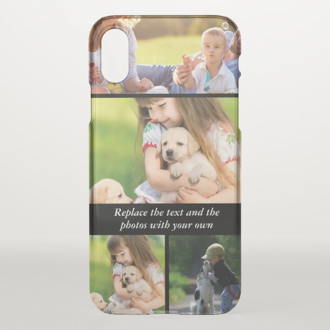 Replace text and photos with your own uncommon iPhone case (Back)