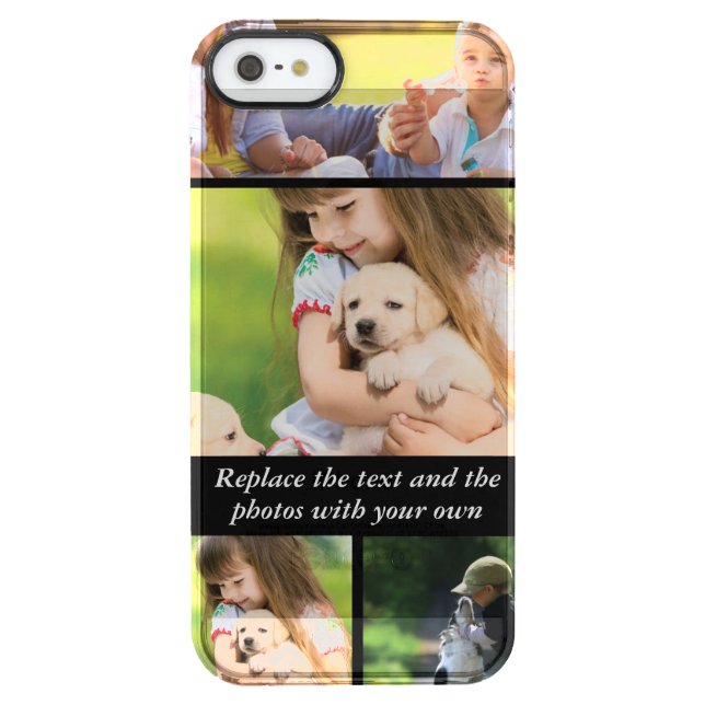 Replace text and photos with your own uncommon iPhone case (Back)