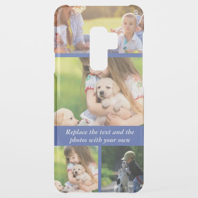 Replace text and photos with your own uncommon samsung galaxy case (Back)