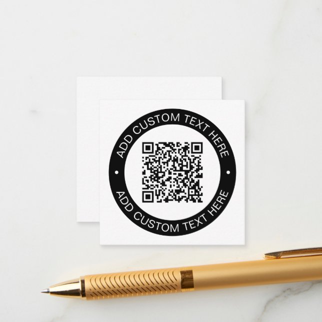 Replace with Your Own Uploaded QR code or Image Enclosure Card (Front/Back In Situ)