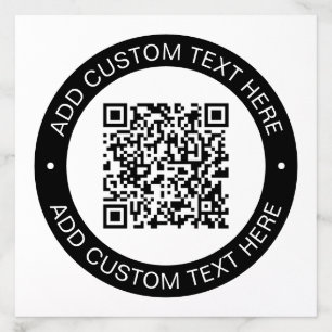 Replace with Your Own Uploaded QR code or Image Envelope Liner