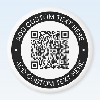 Replace with Your Own Uploaded QR code or Image Magnet