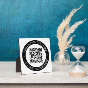 Replace with Your Own Uploaded QR code or Image Plaque