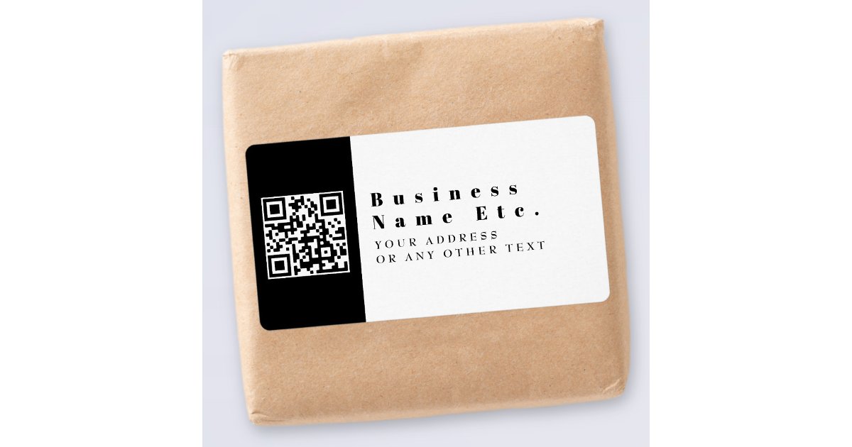 Replace With Your QR code | Modern Label | Zazzle