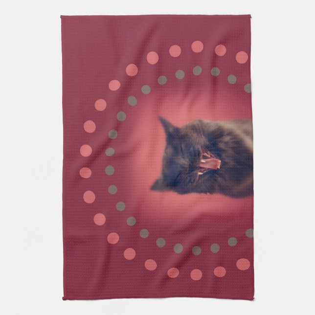 Replace your face with a cat face towel (Vertical)