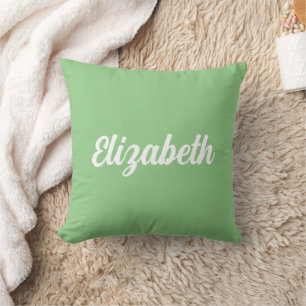 Replace Your Own Name Personalized Top Throw Pillow