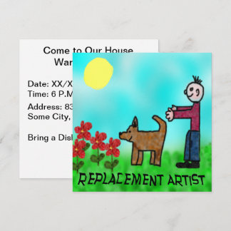 Replacement Artist Housewarming Invitation