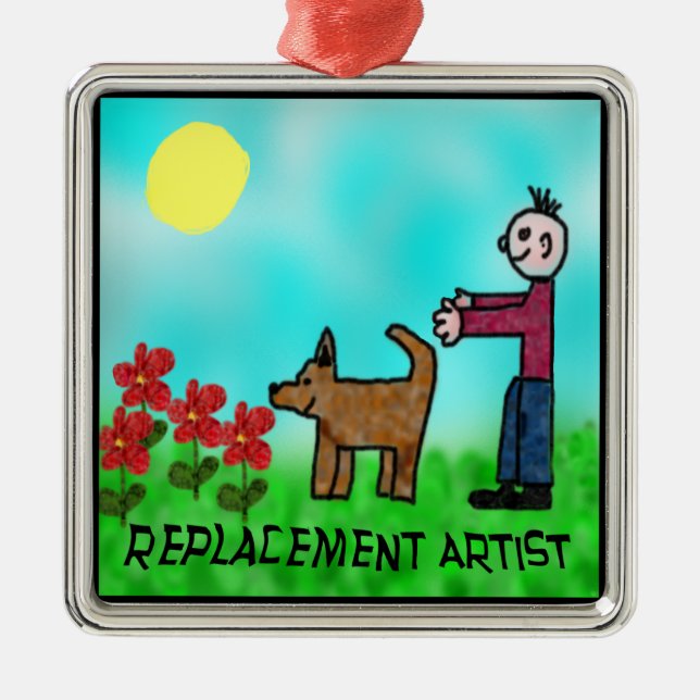 Replacement Artist Metal Ornament (Front)
