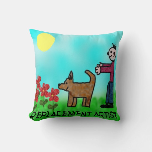 Replacement Artist Throw Pillow (Front)