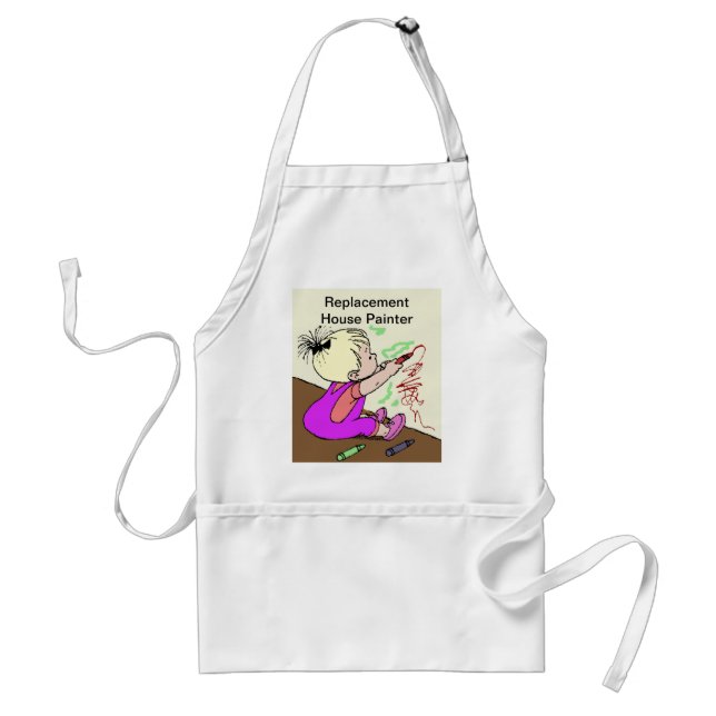 Replacement House Painter Adult Apron (Front)