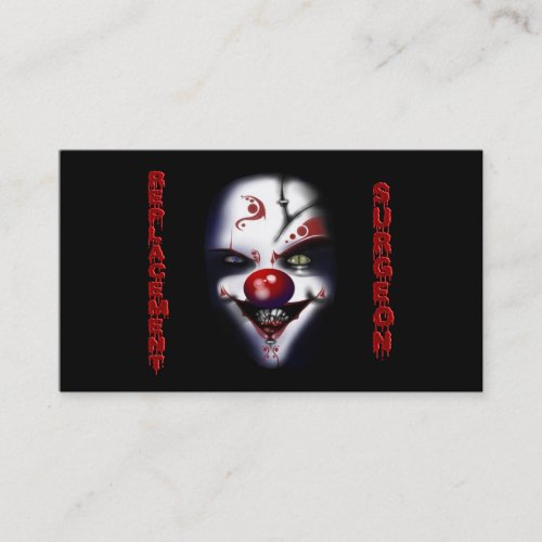 Replacement Surgeon _ Evil Clown Business Card