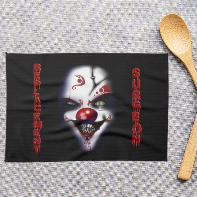 Replacement Surgeon Evil Clown Towel (Replacement Surgeon Evil Clown kitchen towel)