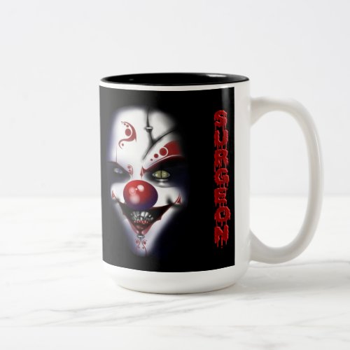 Replacement Surgeon _ Evil Clown Two_Tone Coffee Mug
