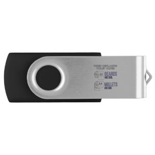 Replacing Toilet Paper Beards and Mullets Humor Flash Drive