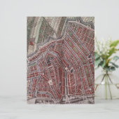 Replica city map of Amsterdam 1652 (Standing Front)