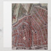 Replica city map of Amsterdam 1652 (Front/Back)