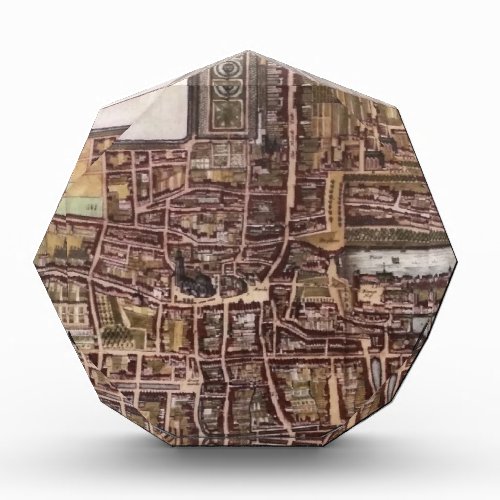 Replica city map of The Hague 1649 Acrylic Award