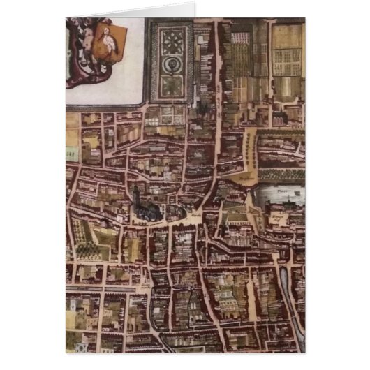 Replica city map of The Hague 1649 Cards (Front)