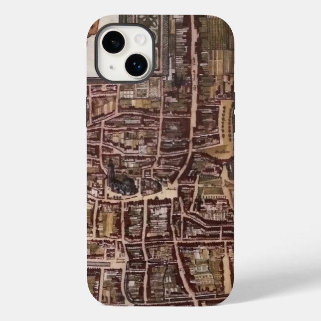 Replica city map of The Hague 1649 Case-Mate iPhone Case (Back)