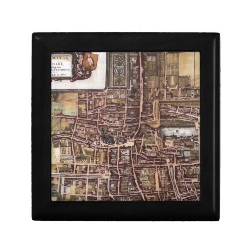 Replica city map of The Hague 1649 Gift Box