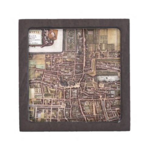 Replica city map of The Hague 1649 Gift Box