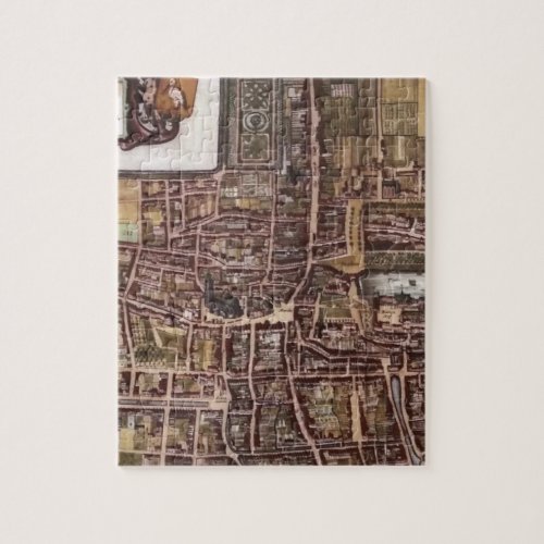 Replica city map of The Hague 1649 Jigsaw Puzzle