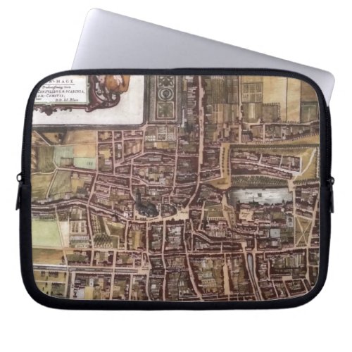 Replica city map of The Hague 1649 Laptop Sleeve